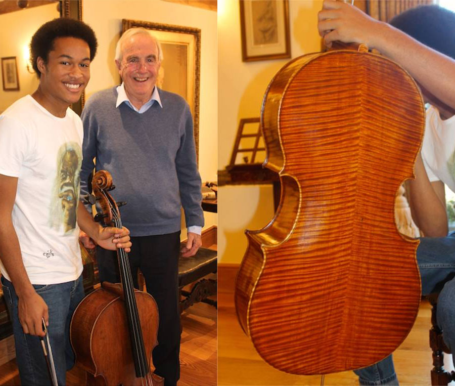 Sheku Kanneh-Mason Meets Charles Beare and a Santo Serafin Cello