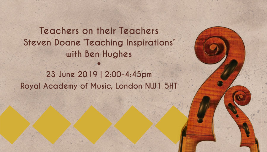 Teachers on their Teachers Steven Doane ‘Teaching inspirations’ with Ben Hughes